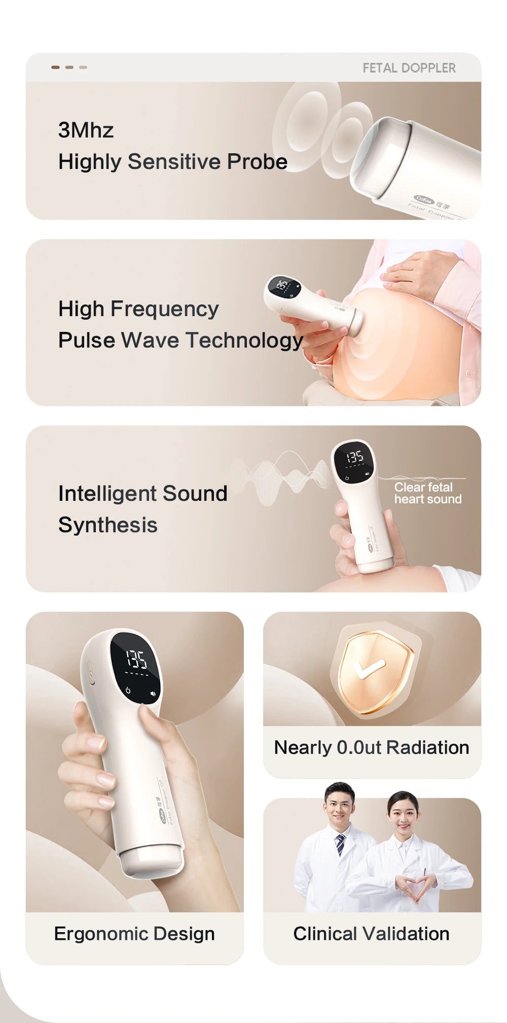 Monitor Pregnant Baby Heartbeat Data DSP Technology