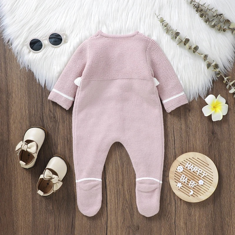 Fashion Ruffles Newborn Girls Jumpsuit Long Sleeve Overall Autumn Pantyhose Warm