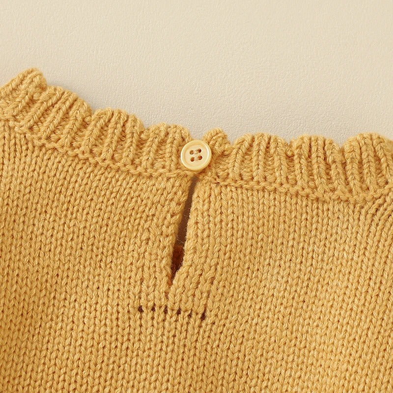 Infant Bodysuits Spring Autumn Long Sleeve Knit.