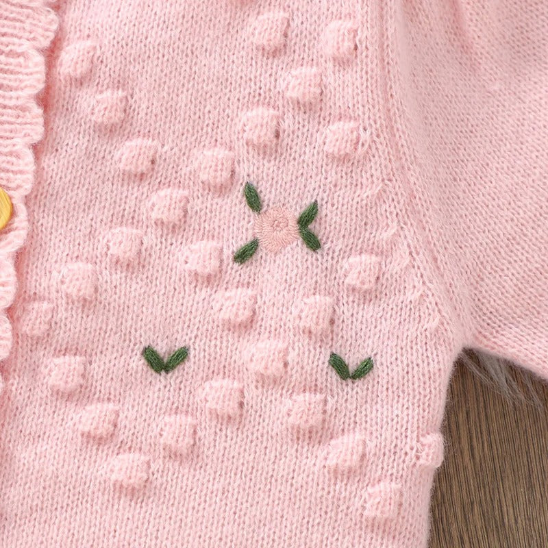 Newborn Baby Romper Knitted Infant Girl Jumpsuit Long Sleeve