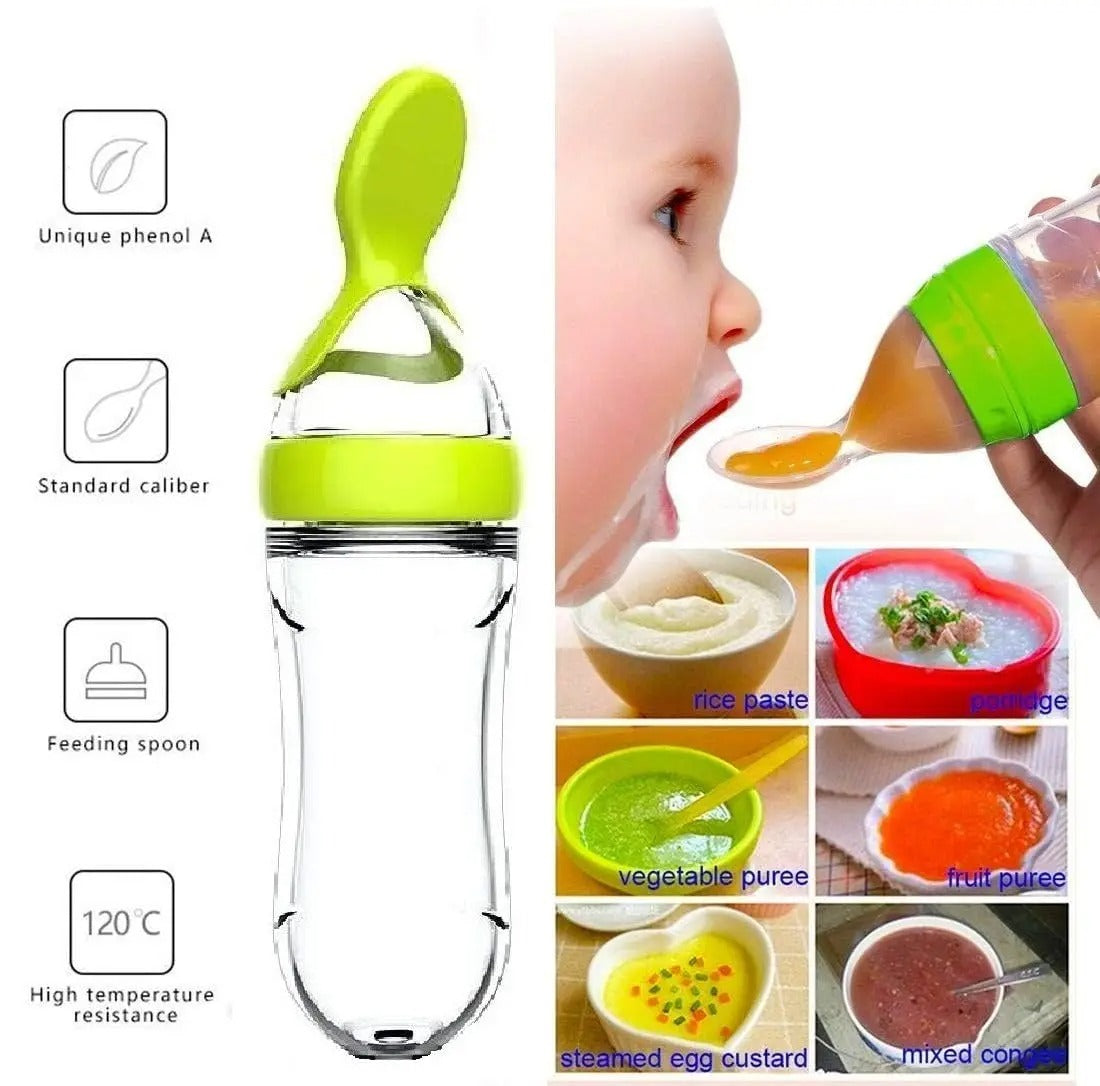 Squeezing Feeding Bottle Cup Silicone Newborn