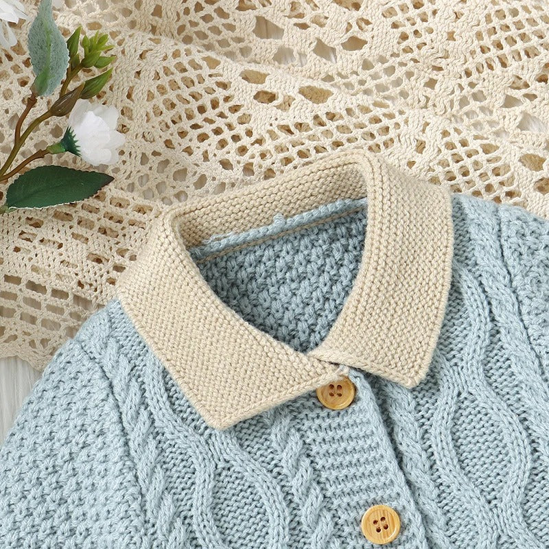 Overalls Boy Girl Jumpsuit Long Sleeve Autumn Foot Wrap Warm