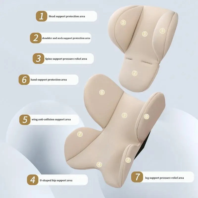 Baby Car Seat Insert Carseat Head & Body Support Head Neck.