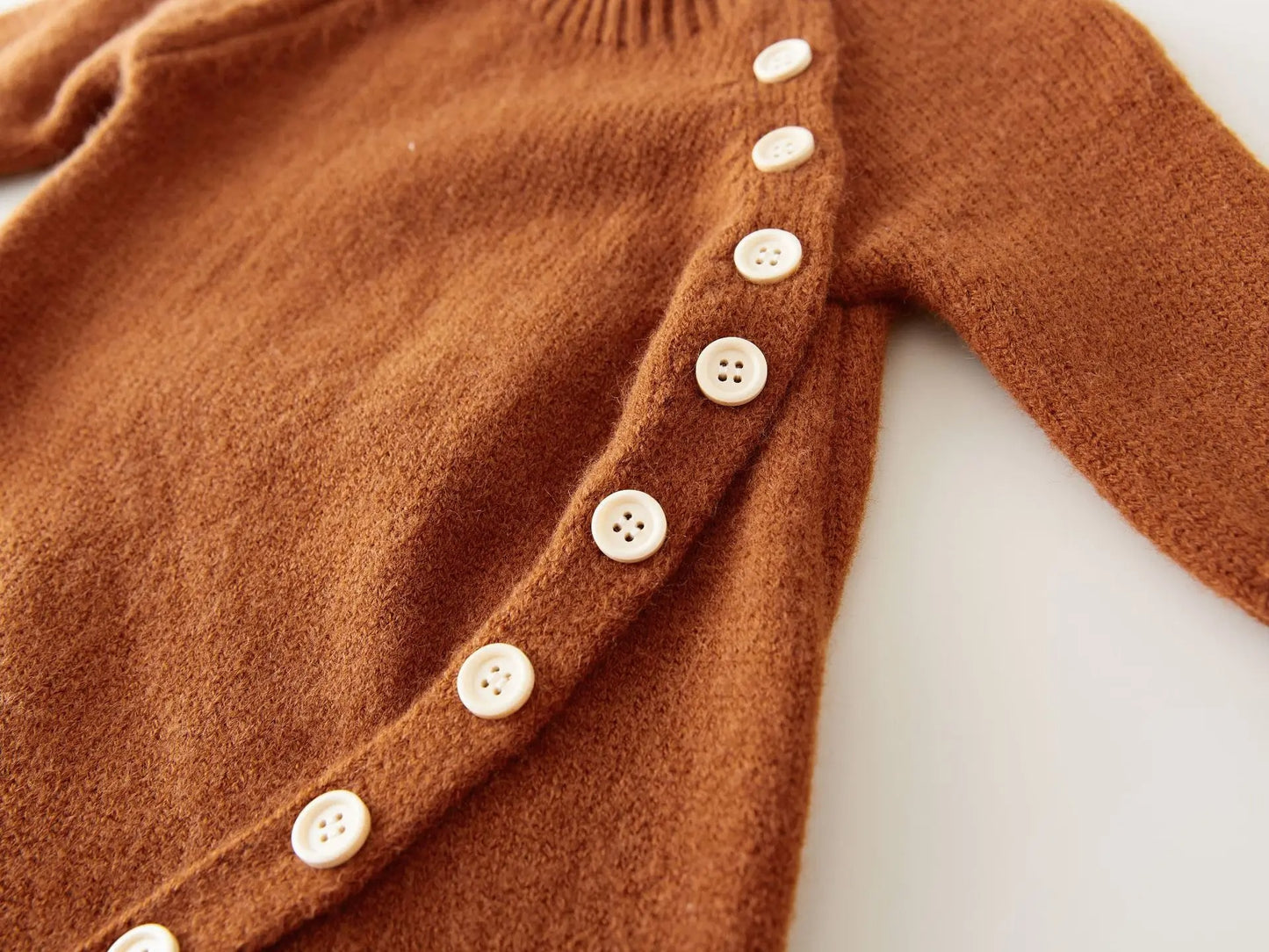 Full Sleeve Knitted Newborn Infant Boys Girls Jumpsuits Hats Outfits Sets