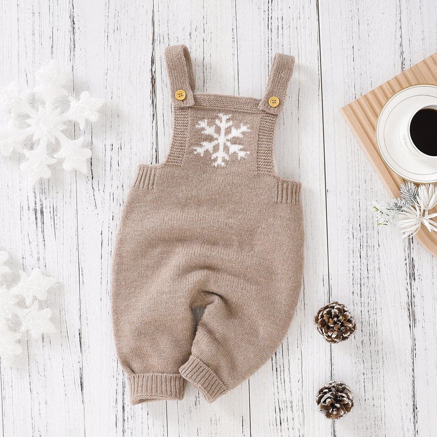Baby Romper Knitted Solid Sleeveless Newborn Boy Girl.