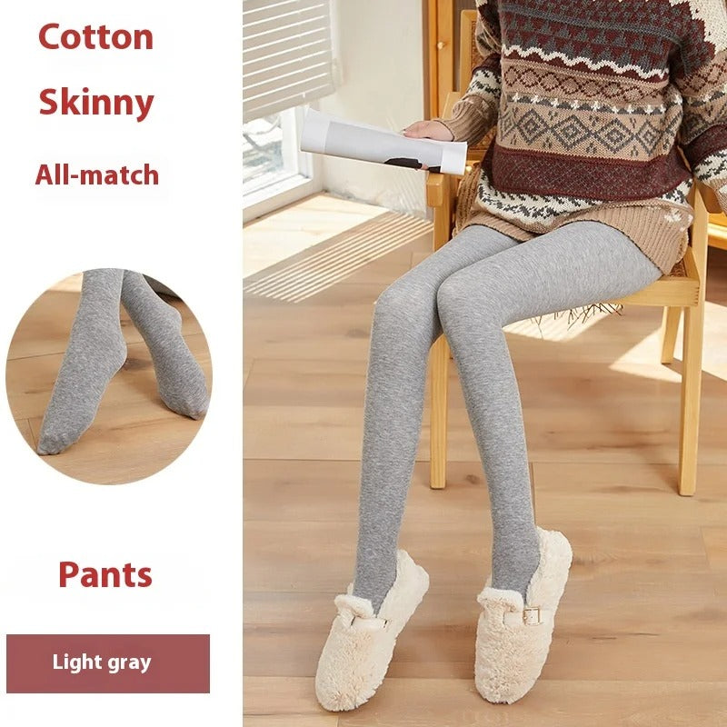 Maternity Pantyhose Cotton Vertical Stripe Autumn and Winter
