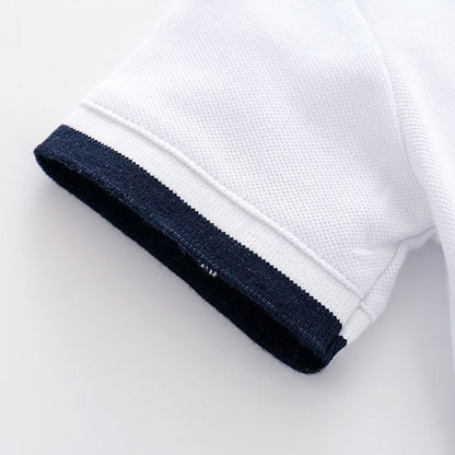 Summer Fashion Newborn Boys Formal Clothing Set Cotton Romper Top+ Shorts