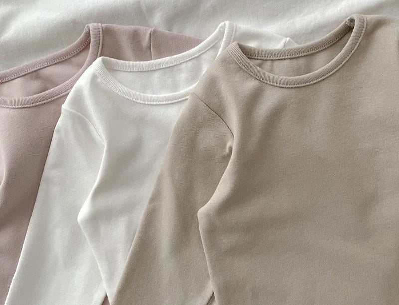 Long Sleeves T-Shirt Infant Cotton Casual Tees Kid