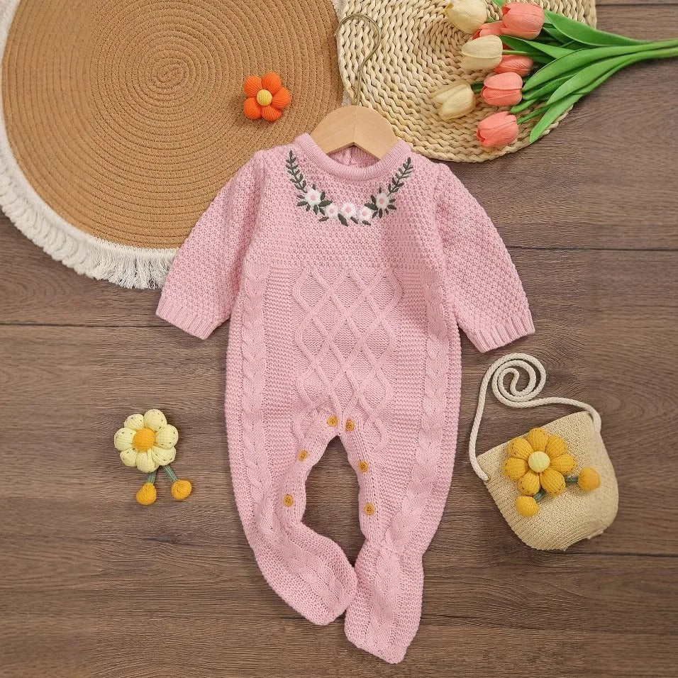 Girl Jumpsuit Fashion Embroidered