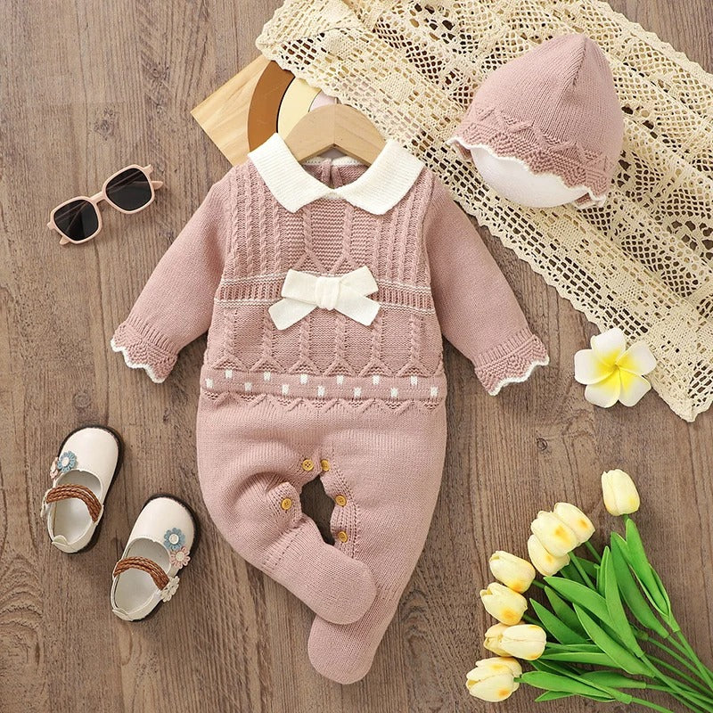 Infant Girl Rompers, Hats, Clothes.