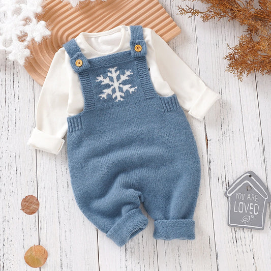 Baby Romper Knitted Solid Sleeveless Newborn Boy Girl.