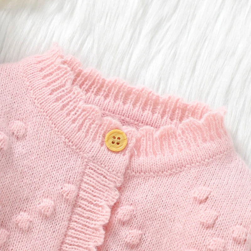 Newborn Baby Romper Knitted Infant Girl Jumpsuit Long Sleeve