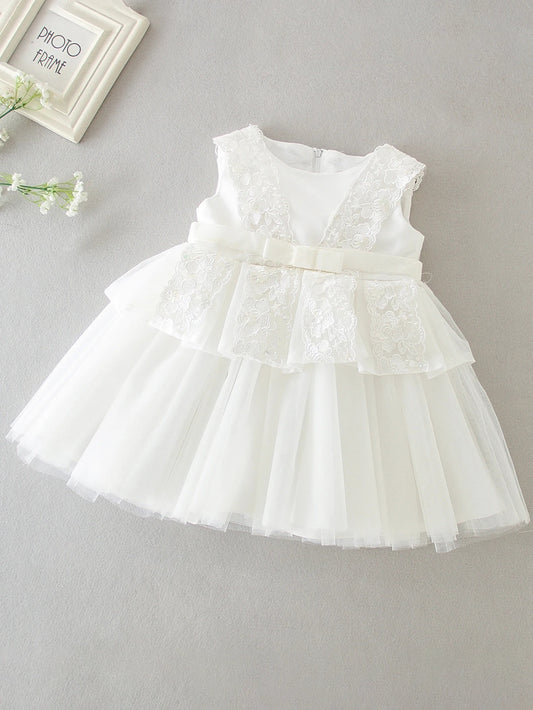 Frock Baptism White Clothes