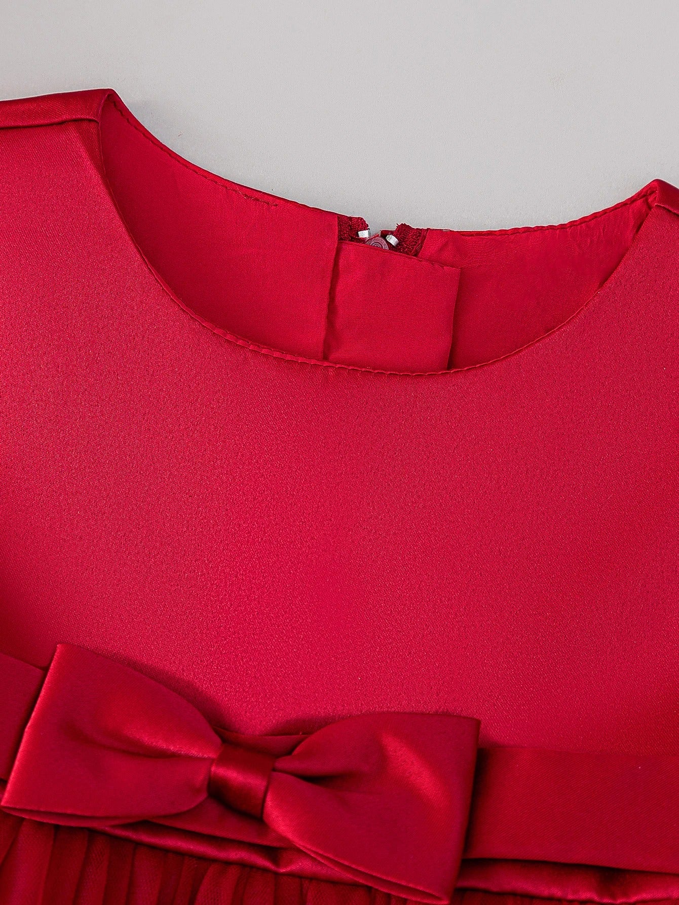 Wine Red Puffy Skirt for Baby