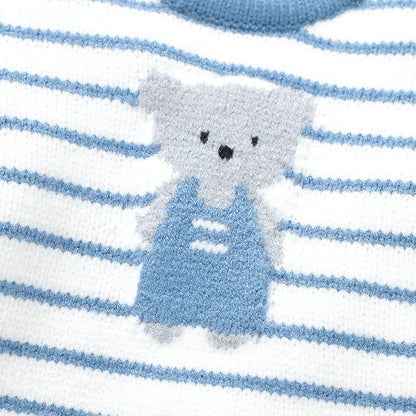 Baby Knit Rompers One Piece Cartoon Bear Newborn.