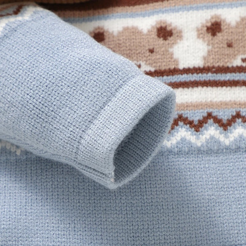 Cute Bears Newborn Boys Girls Jumpsuit Long Sleeve Foot Wrap.