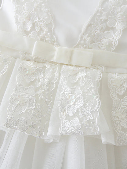 Frock Baptism White Clothes