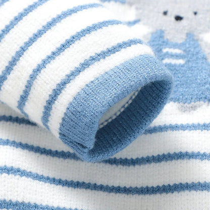 Baby Knit Rompers One Piece Cartoon Bear Newborn.