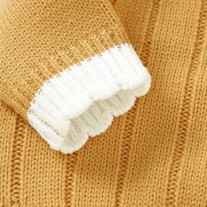 Infant Bodysuits Spring Autumn Long Sleeve Knit.