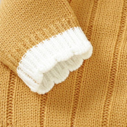 Infant Bodysuits Spring Autumn Long Sleeve Knit.