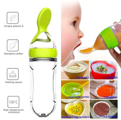 Squeezing Feeding Bottle Cup Silicone Newborn