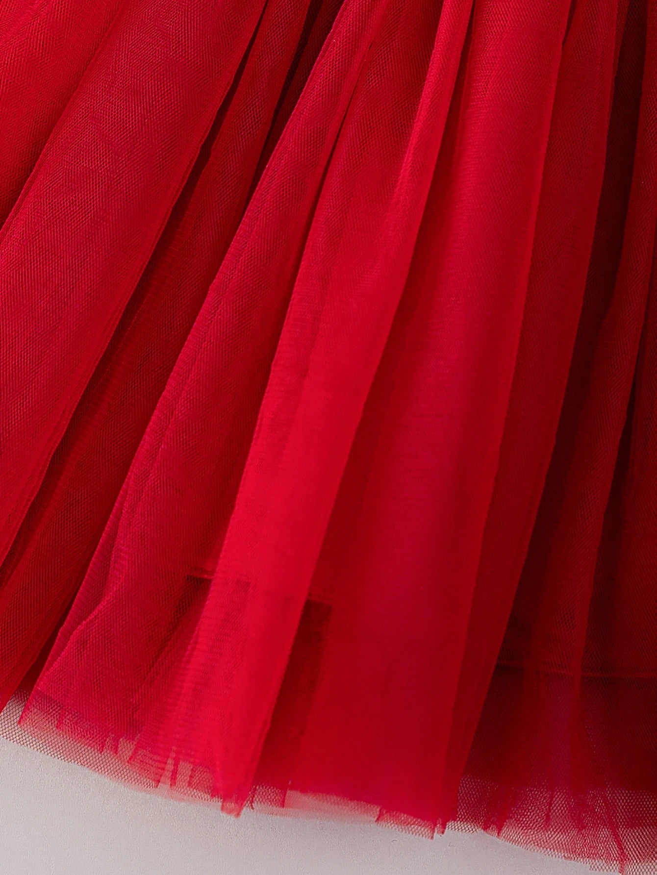 Wine Red Puffy Skirt for Baby