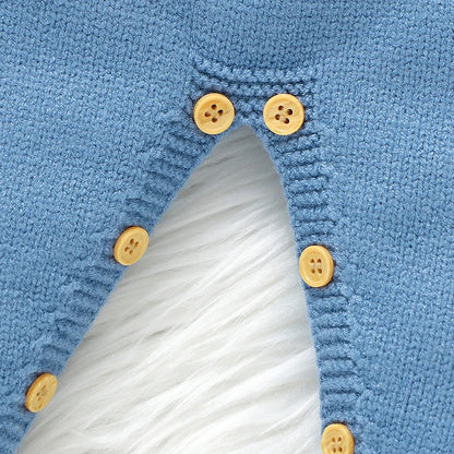 Baby Knit Rompers One Piece Cartoon Bear Newborn.