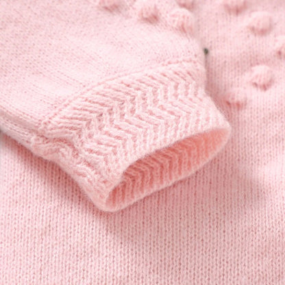 Newborn Baby Romper Knitted Infant Girl Jumpsuit Long Sleeve