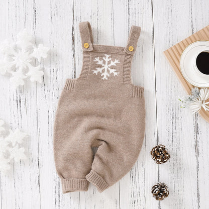 Baby Romper Knitted Solid Sleeveless Newborn Boy Girl.