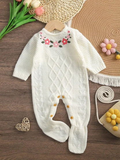 Girl Jumpsuit Fashion Embroidered